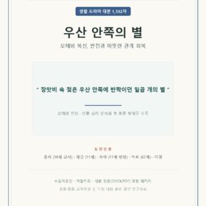 우산 안쪽의 별 (드라마 대본 예시)